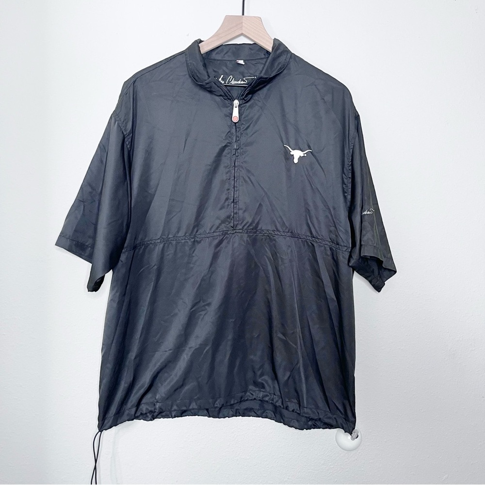 Ben Crenshaw X Texas Longhorns Mens L Pullover Windbreaker Jacket Black Golf